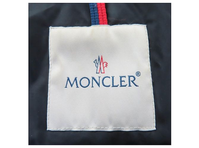 Moncler OROPHIN Leder-Daunenmantel Grün Khaki - Ansicht 8