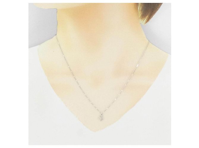 Autre Marque Collier en diamants Au750 Argenté - vue 6