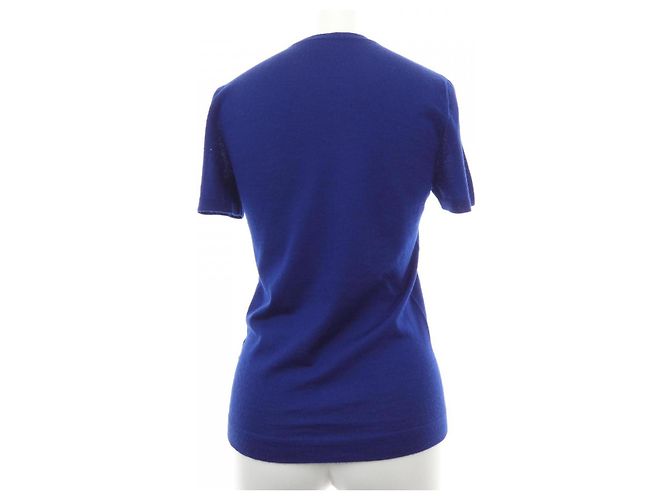 Hermès 56-7700 Cashmere Knitwear Blu Blu navy - vista 2