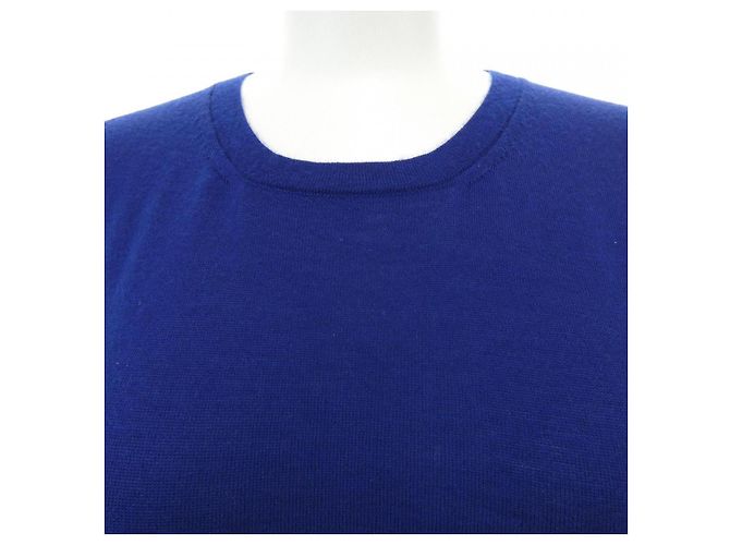 Hermès 56-7700 Cashmere Knitwear Blu Blu navy - vista 5