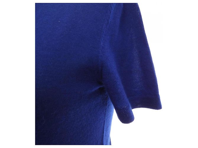Hermès 56-7700 Cashmere Knitwear Blu Blu navy - vista 6