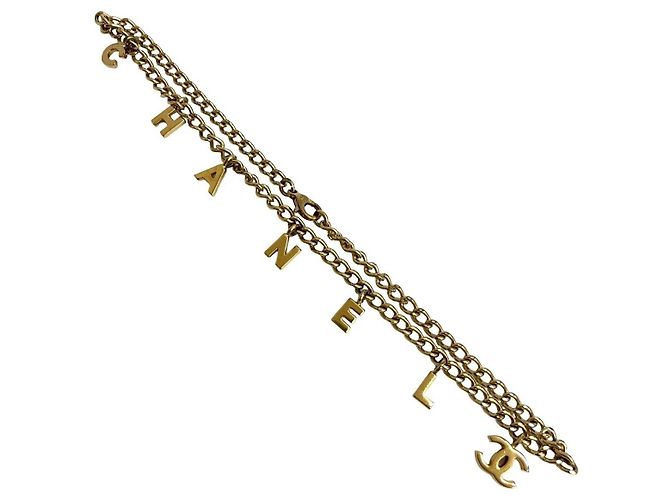 Chanel Coco Mark Logo Halskette Golden - Ansicht 4