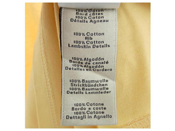 Hermès Camiseta de algodón Hermes XL Amarillo - vista 3