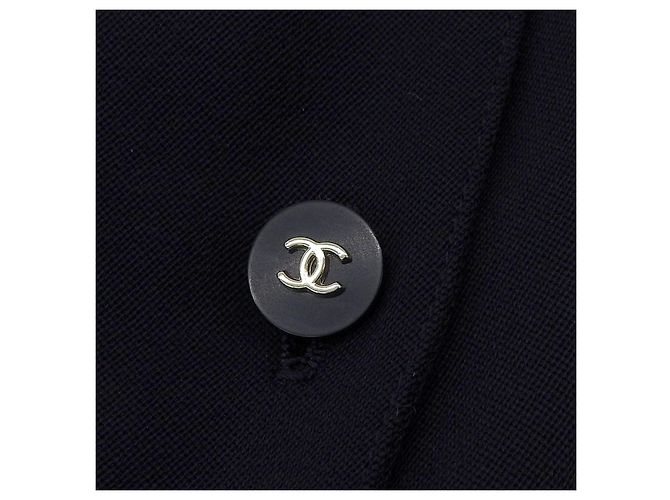 Falda Chanel de lana azul marino - vista 5