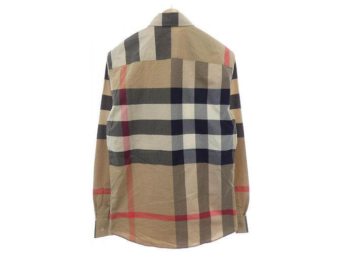 Camisa Xadrez Burberry 8010213 Marrom Preto Vermelho - vista 2