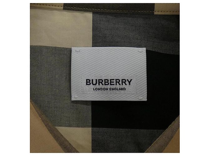 Camisa Xadrez Burberry 8010213 Marrom Preto Vermelho - vista 4