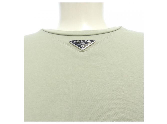 Prada Cotton T Shirt Green - view 5