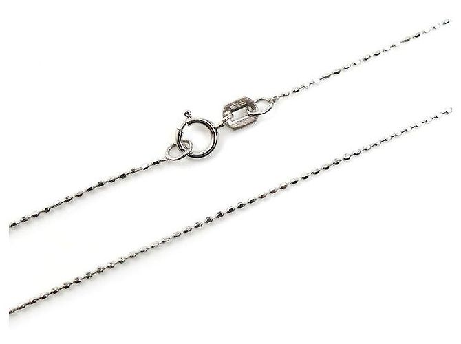 Autre Marque Collana in oro bianco Au750 con peridoto e diamante Argento - vista 4