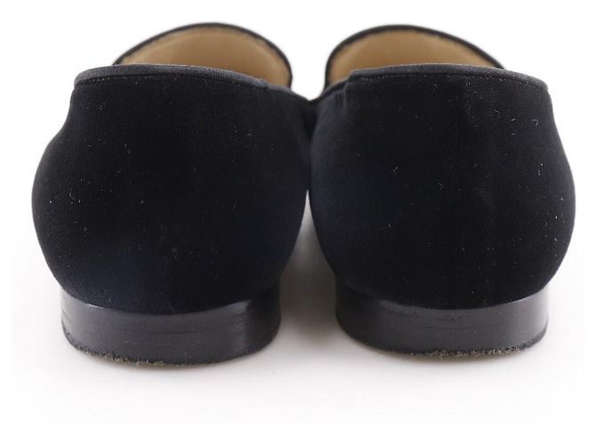 Mocassins en velours Chanel Coco Mark Noir - vue 3