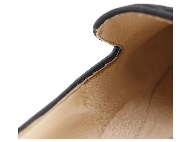 Mocassins en velours Chanel Coco Mark Noir - vue 8