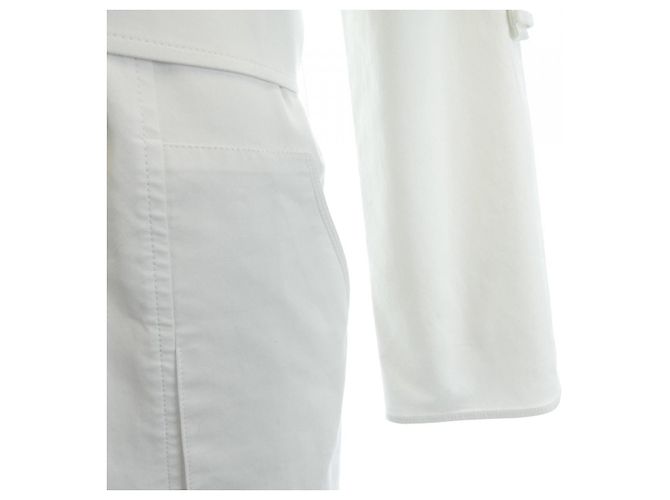 Hermès White Trench Coat - view 7