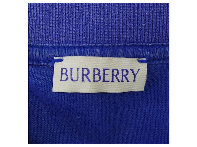 T-shirt de algodão Burberry Azul - vista 4