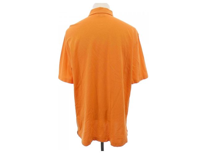 Hermès Hermes Polohemd aus Baumwolle Orange - Ansicht 2