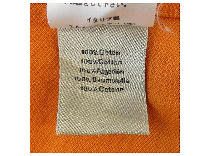 Hermès Hermes Polohemd aus Baumwolle Orange - Ansicht 3