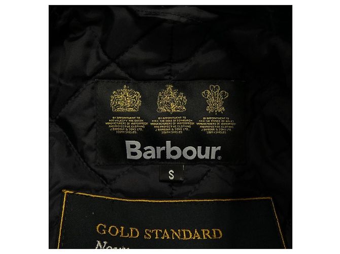 Barbour Classic Mantel Navy Blau Marineblau - Ansicht 4