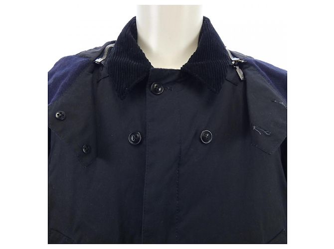 Barbour Classic Mantel Navy Blau Marineblau - Ansicht 5