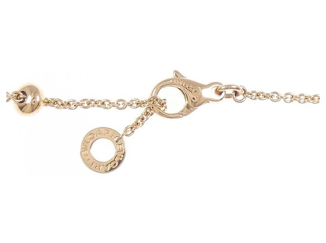 Bulgari Collar Bvlgari B.zero1 750 Pink Gold Ceramic Diamond Dorado - vista 4