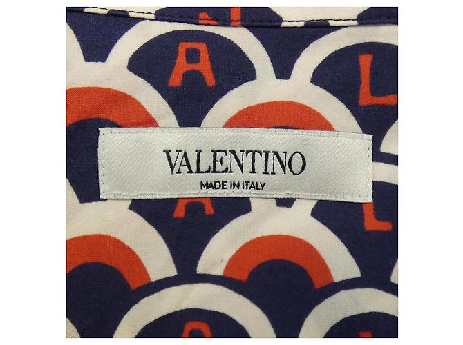 Camisa de algodão Valentino Azul - vista 4