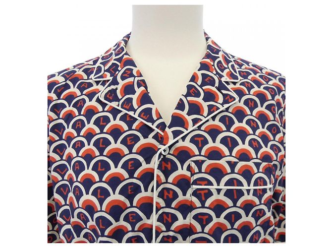 Camisa de algodão Valentino Azul - vista 5