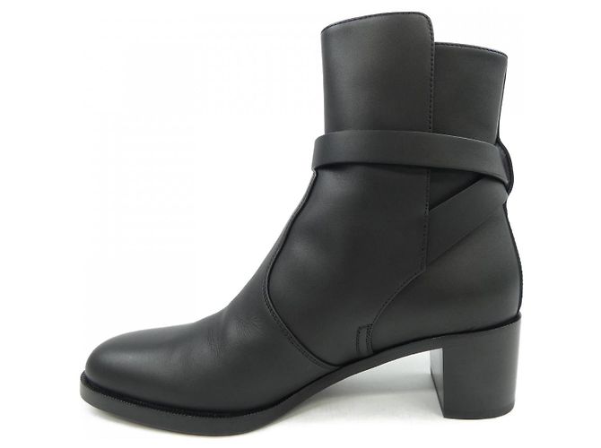 Hermès Stiefel aus schwarzem Leder 222091Z - Ansicht 2