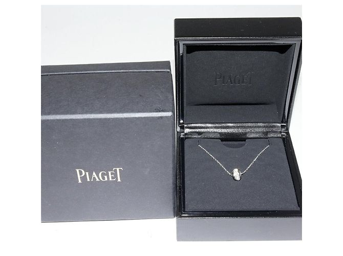 Piaget Possession Au750 Weißgold Diamant-Halskette Silber - Ansicht 3