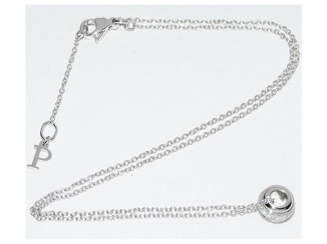 Piaget Possession Au750 Weißgold Diamant-Halskette Silber - Ansicht 4