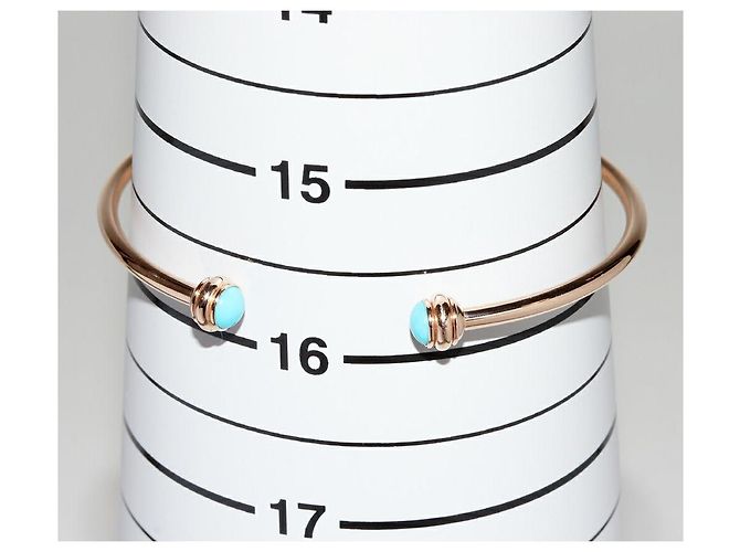 Bracciale Piaget Possession Au750 Oro Rosa Turchese Misura 16 Blu - vista 2