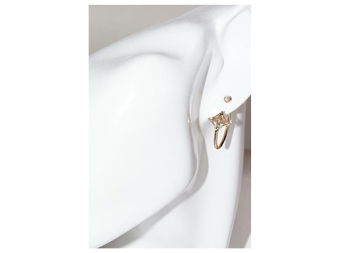 Pendiente único Louis Vuitton Monogram Idylle Au750 Diamond Dorado - vista 2