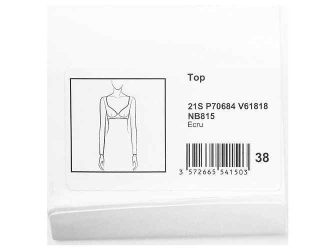 Top corto de punto de seda Chanel 21S P70684 Negro - vista 11