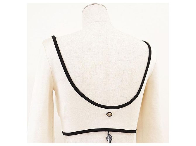 Top corto de punto de seda Chanel 21S P70684 Negro - vista 5