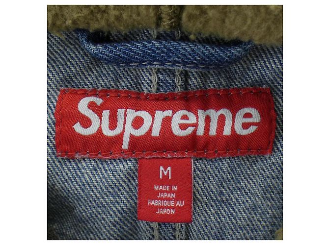 Supreme Worn Hooded Chore Coat Coat Azul - vista 4