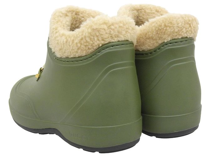 Gucci kurze Gummistiefel Grün - Ansicht 5