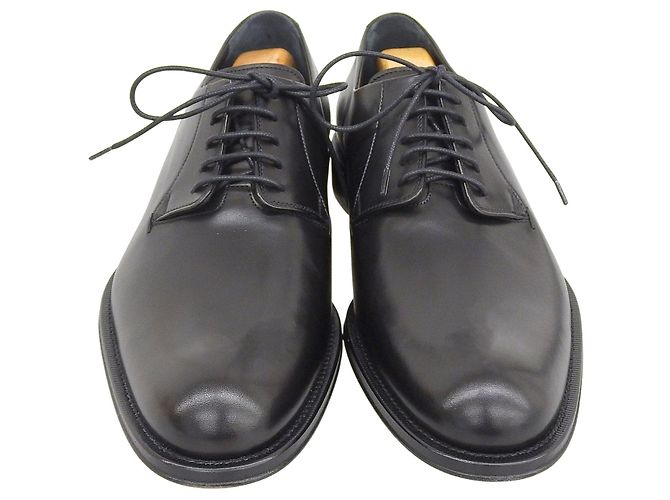 Giorgio Armani Leder-Schnürschuhe Schwarz - Ansicht 4