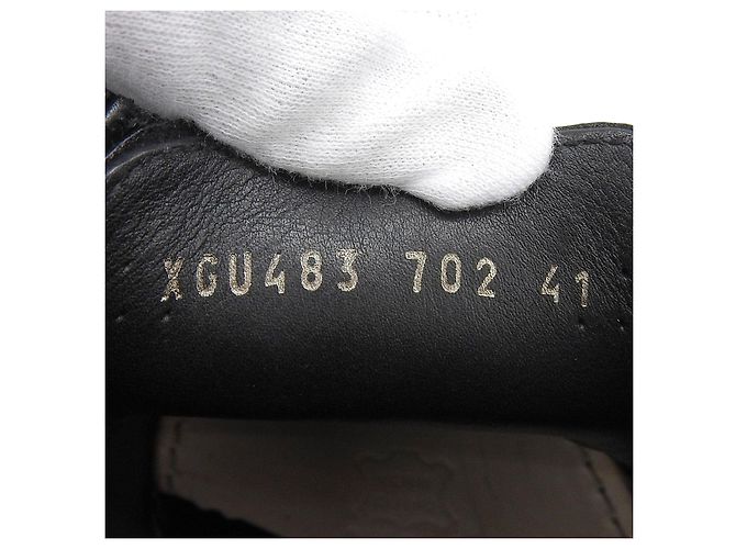 Giorgio Armani Leder-Schnürschuhe Schwarz - Ansicht 8