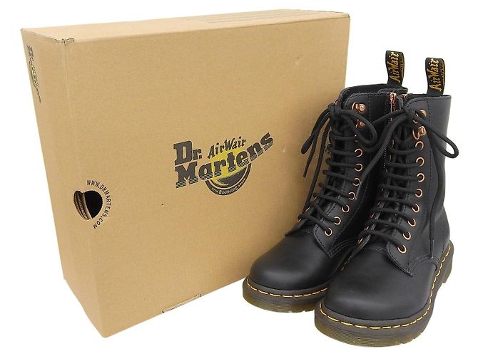 Autre Marque Dr.Martens 1490HDW Lederstiefel Schwarz - Ansicht 2