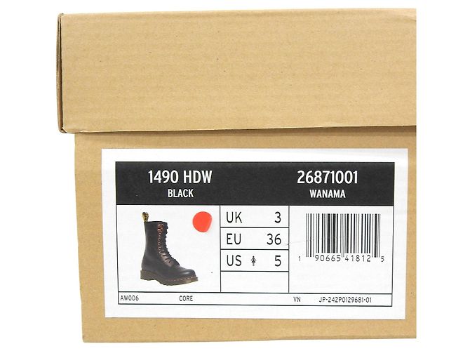 Autre Marque Dr.Martens 1490HDW Lederstiefel Schwarz - Ansicht 9