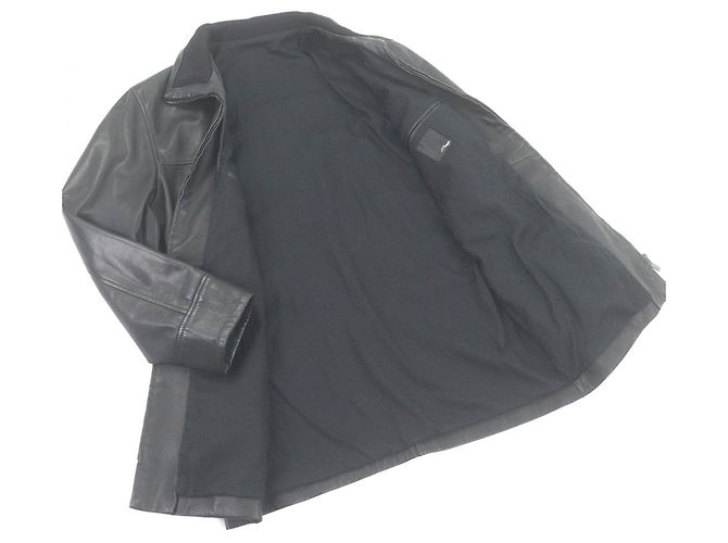 Autre Marque Dupont Lammlederjacke Schwarz - Ansicht 3