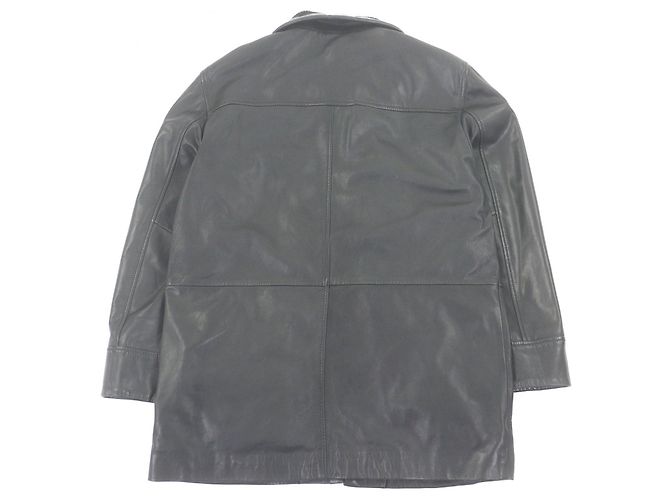 Autre Marque Dupont Lammlederjacke Schwarz - Ansicht 4