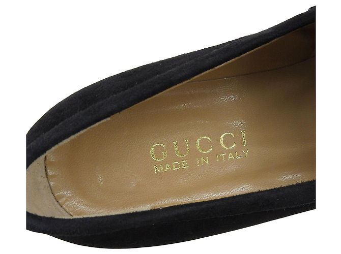 Gucci Wildleder-Loafer Schwarz - Ansicht 8