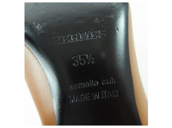 Hermès Demarche35.5 Leather Short Boots Brown - view 12