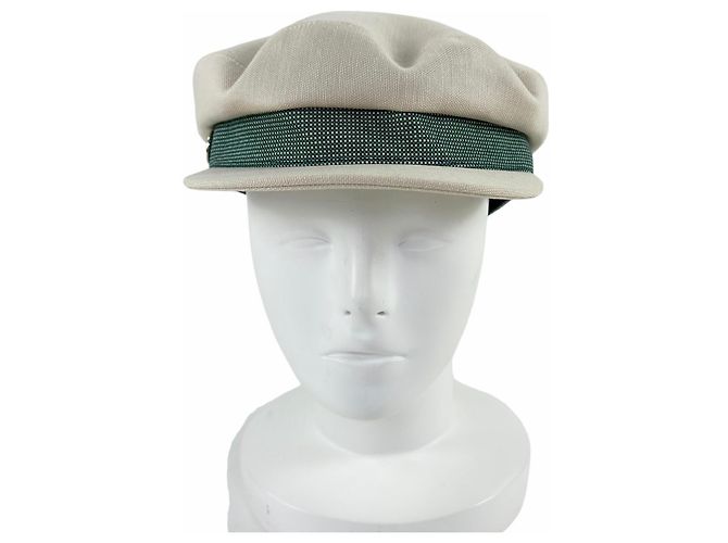 Hermès Casquette Kaval Pop Hemp Cap 59 Bege Cru - vista 2