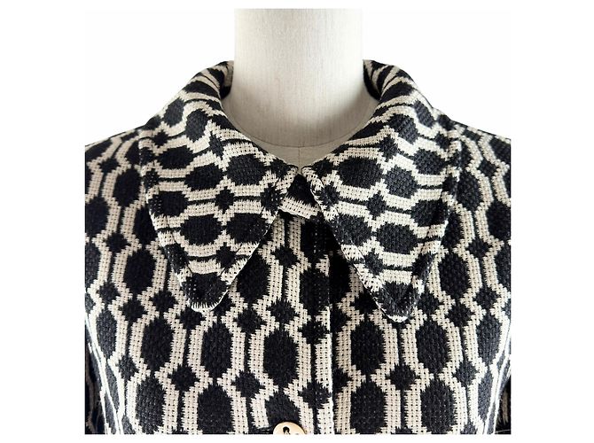 Gucci Wool Jacket Black and Eggshell - view 4