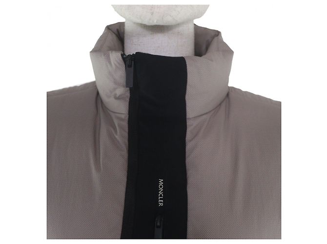 Moncler LYTHRUM Nylon-Daunenweste Braun Schwarz - Ansicht 2