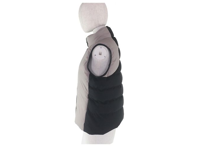 Moncler LYTHRUM Nylon-Daunenweste Braun Schwarz - Ansicht 3