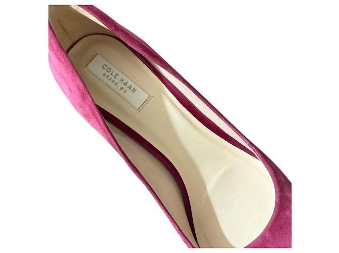 Autre Marque Cole Haan Décolleté in camoscio con punta a stiletto 2way Marrone Bordò - vista 12