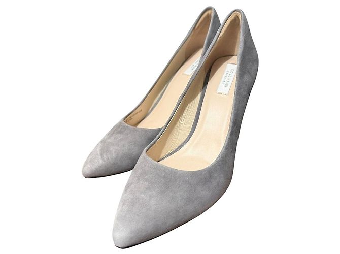 Autre Marque Cole Haan Décolleté in camoscio con punta a stiletto 2way Marrone Bordò - vista 3