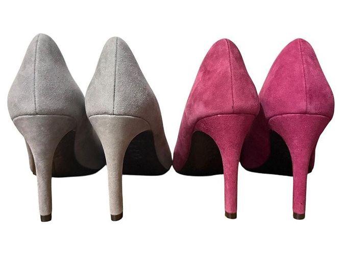 Autre Marque Cole Haan Décolleté in camoscio con punta a stiletto 2way Marrone Bordò - vista 6