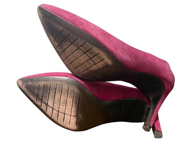 Autre Marque Cole Haan Décolleté in camoscio con punta a stiletto 2way Marrone Bordò - vista 7