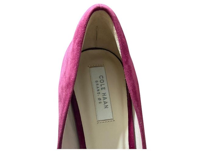 Autre Marque Cole Haan Décolleté in camoscio con punta a stiletto 2way Marrone Bordò - vista 9