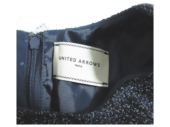 Autre Marque Top Pullover de Tweed Misto UNITED ARROWS Azul - vista 4